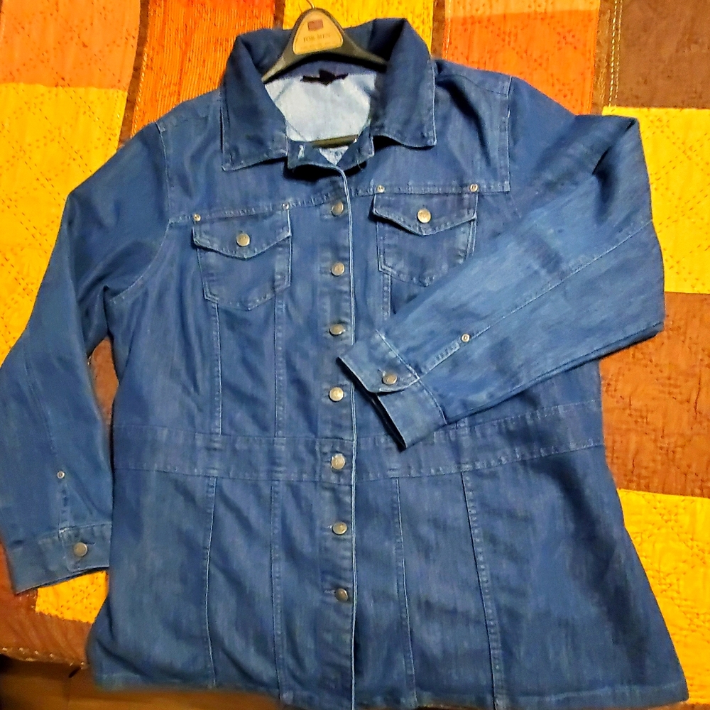 Roaman's Denim Hip Length Jacket